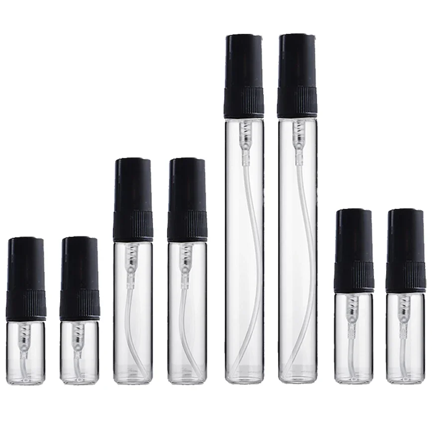 Perfume Fragrance Liquid - 8/16pcs ขวดน้ําหอมรีฟิลแบบพกพาสเปรย์แก้วขวดคอนเทนเนอร์ Refill Atomizer น้ําหอมขวดเดินทาง