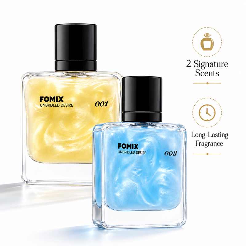 Perfume Long Fragrance - FOMIX ชุดน้ำหอมสำหรับผู้ชาย 2 ชิ้น, กลิ่นหอมสดชื่นจากทะเลและกลิ่นอบอุ่นเย้ายวนติดทนนาน, น้ำหอม