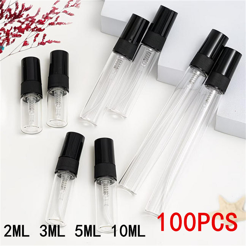 Perfume Fragrance Bulk - แพ็คจำนวนมาก 5/10/50/100 ชิ้นขวดแก้วรีฟิลขวดน้ำหอม 2ML-10ML ตัวอย่างเครื่องสำอางขวดบางสำหรับน้ำหอมและเครื่องสำอาง