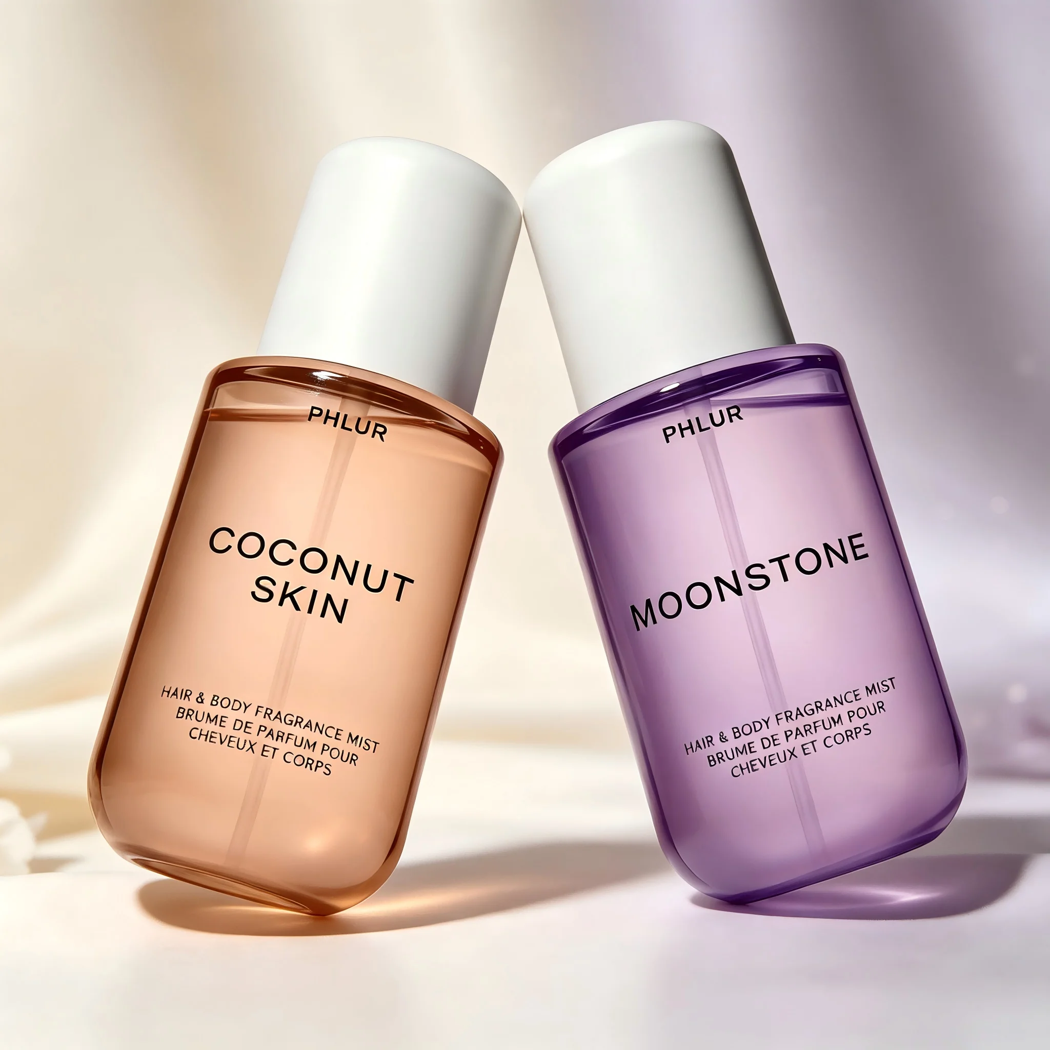 Perfume Fragrance For Women - PHLUR ชุดสเปรย์น้ำหอมสำหรับผิวและผมกลิ่นมะพร้าวและมูนสโตน 2 ชิ้น ขนาด 8