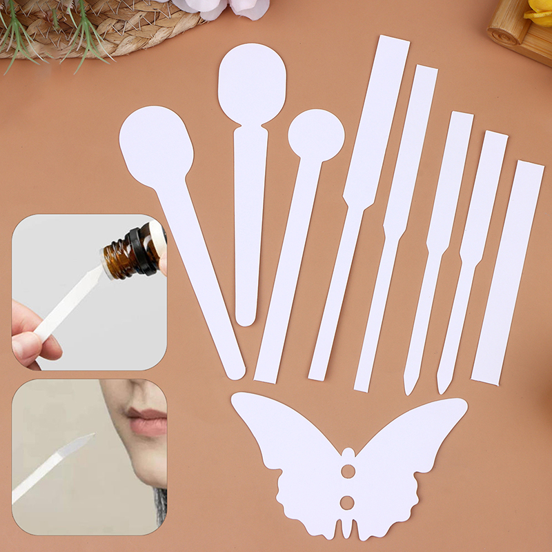 Perfume Fragrance Oil - กระดาษทดสอบน้ำหอมอโรมาเธอราพี 30/100 ชิ้น รูปทรงต่างๆ สำหรับทดสอบน้ำหอมและน้ำมันหอมระเหย