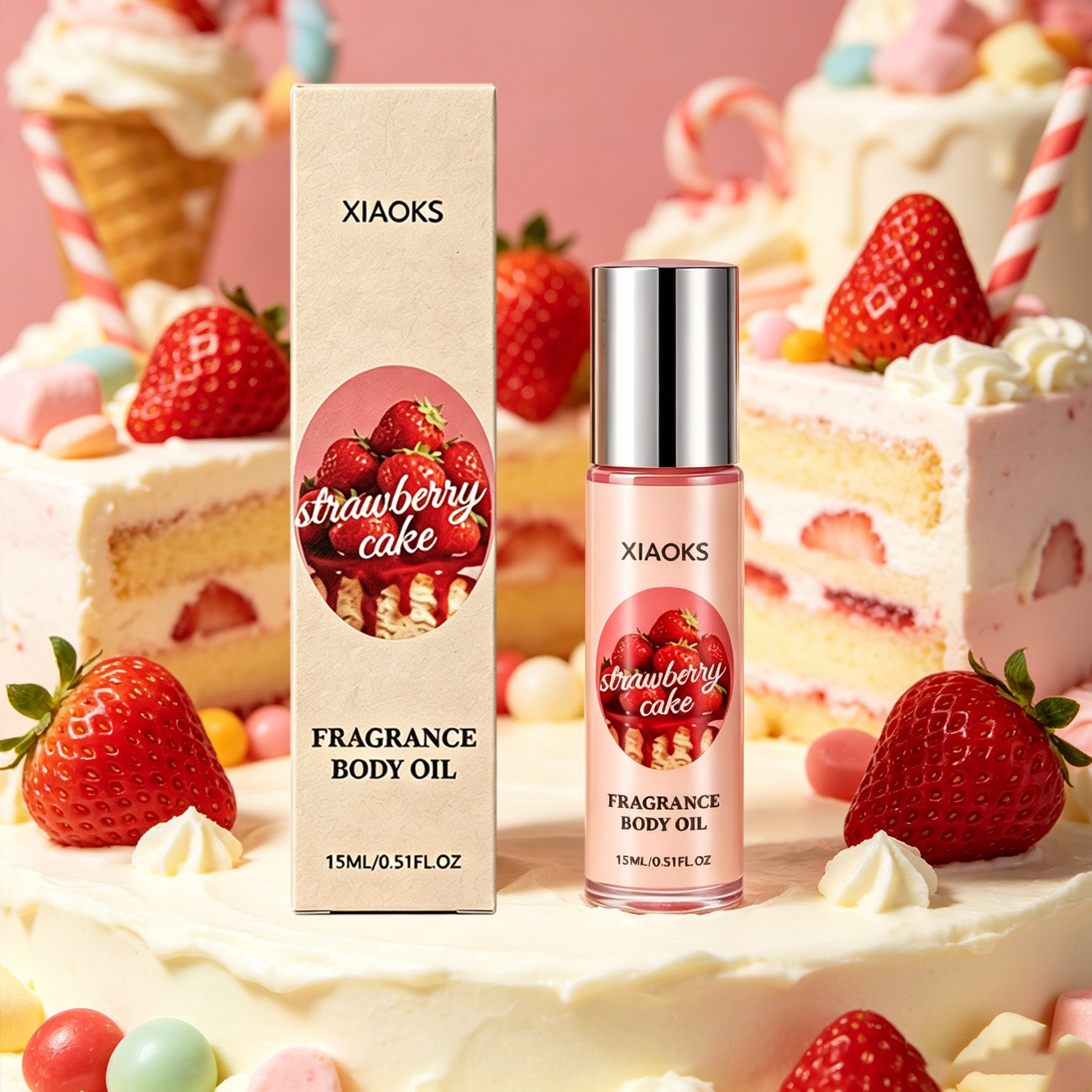 น้ำหอมโรลออนกลิ่นเค้กสตรอว์เบอ - Fragrance World Perfume บทวิจารณ์และราคา